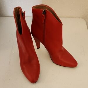 Halogen Red Heeled Boots for Women